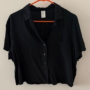 Abound Black Button-Down Shirt